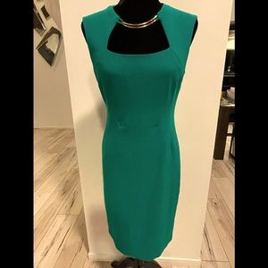 BCBG dress in green.